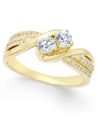 Two Souls, One Love Diamond Anniversary Ring (1/2 ct. t.w.) in 14k Gold or White Gold