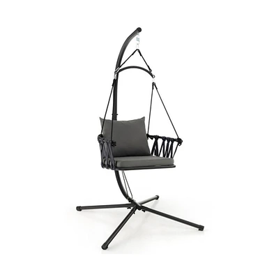 Hanging Swing Hammock Chair Porch Swing with Stand