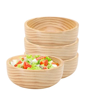 MegaChef 7 Inch Bamboo Wood Serving Bowl