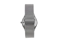 Peugeot Men's 40mm Silver Dial Slim Case Stainless Steel Mesh Watch