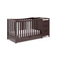 Graco Remi All-in-One Convertible Crib with Drawer and Changer (Espresso)