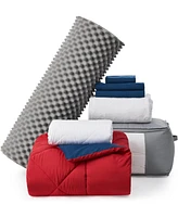 College Freshman Dorm Pack - Twin Xl Bedding Bundle