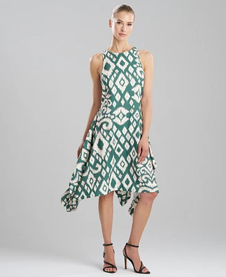 Natori Women's Printed Asymmetrical Midi Dress