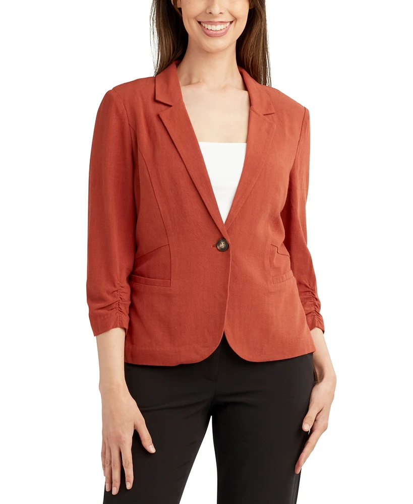 Bcx Juniors' 3/4-Sleeve Relaxed Blazer