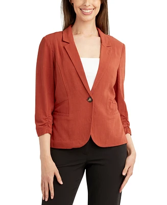 Bcx Juniors' 3/4-Sleeve Relaxed Blazer