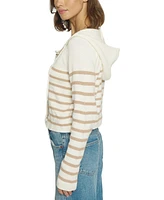 Central Park West Women's Striped Dickey Sweater Jacket