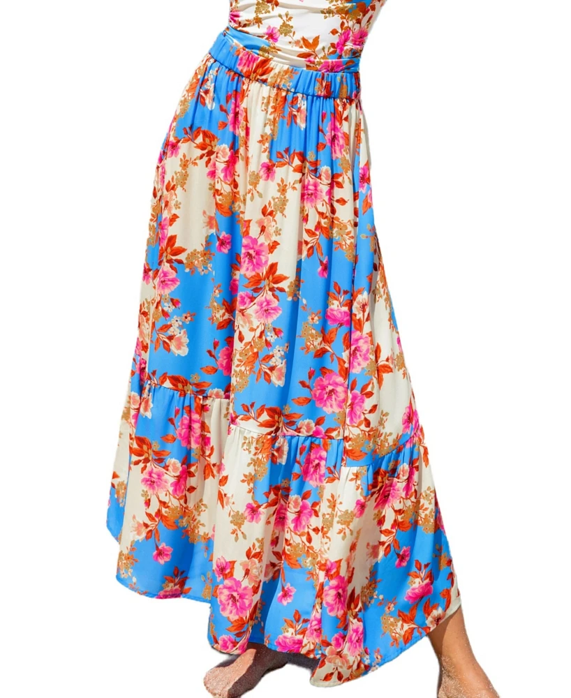 Cupshe Women's Beach Brunch Floral Cover-Up Sarong