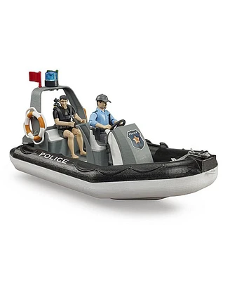 1/16 Police Boat with Rotating Beacon and Figurines by Bruder Bworld 62733