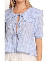 Petal and Pup Women's Tillio Tie Front Top