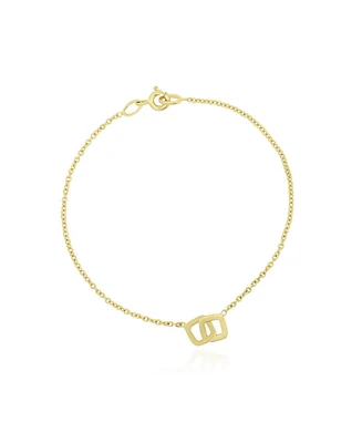 The Lovery Gold Interlocking Bracelet 14K Gold
