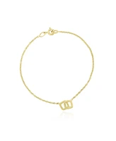 The Lovery Gold Interlocking Bracelet 14K Gold
