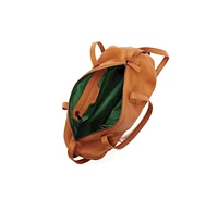 Susu Leather Satchel Bag Brown Shoulder Purse Women's Handbag