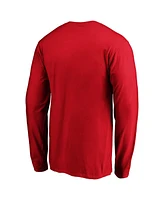 Fanatics Men's Red St. Louis Cardinals Wordmark Long Sleeve T-Shirt