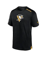 Fanatics Men's Black Pittsburgh Penguins Authentic Pro Performance T-Shirt