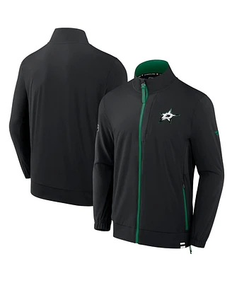 Fanatics Men's Black Dallas Stars Authentic Pro Rink Coaches Full-Zip Jacket
