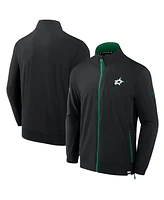 Fanatics Men's Black Dallas Stars Authentic Pro Rink Coaches Full-Zip Jacket