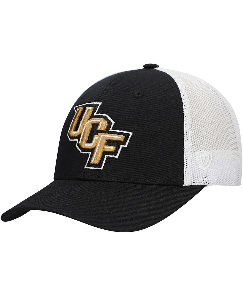 Top of the World Men's Black Ucf Knights Victory Baseline Adjustable Trucker Hat