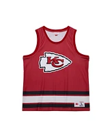 Mitchell & Ness Men's Red Kansas City Chiefs Jersey Logo Tank Top