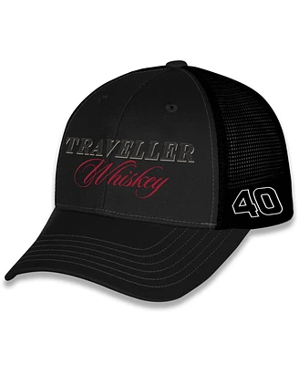 Jr Motorsports Official Team Apparel Men's Black Justin Allgaier Traveler Whiskey Sponsor Adjustable Hat
