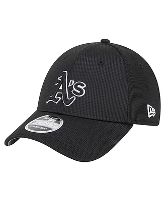New Era Men's Black Athletics Pivot 9FORTY Adjustable Hat