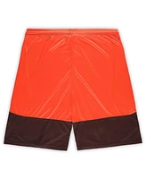 Fanatics Men's Brown/Orange Cleveland Browns Big Tall Launch Shorts