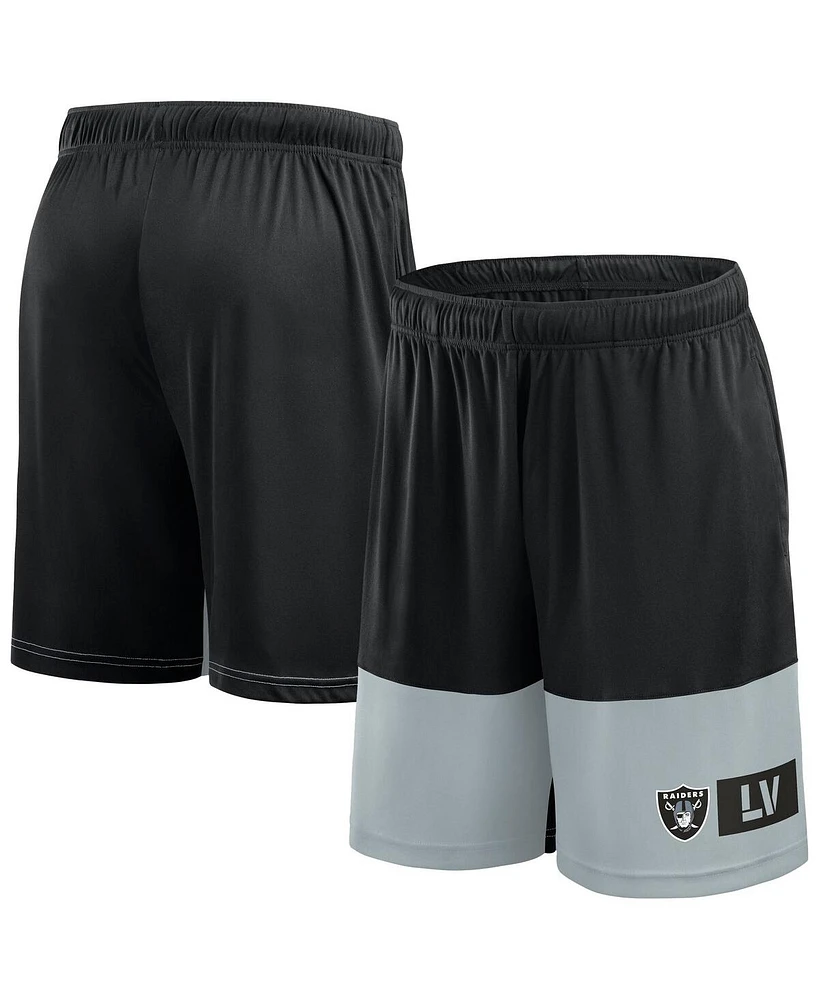 Fanatics Men's Black/Silver Las Vegas Raiders Big Tall Best of the Performance Shorts