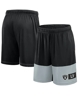 Fanatics Men's Black/Silver Las Vegas Raiders Big Tall Best of the Performance Shorts