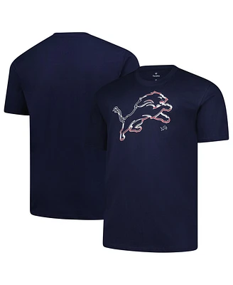 Fanatics Men's Navy Detroit Lions Big Tall Americana T-Shirt