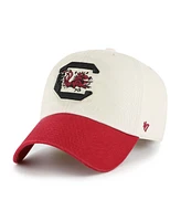 '47 Brand Men's Cream South Carolina Gamecocks Grand Stand Clean Up Adjustable Hat