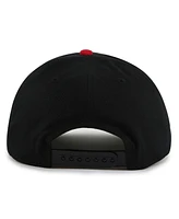 American Needle Men's Black/Red Chicago Blackhawks Burnett Adjustable Hat