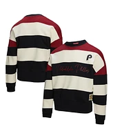 Mitchell & Ness Women's Burgundy/Black Philadelphia Phillies Cooperstown Collection Blocked Fleece Pullover Sweatshirt