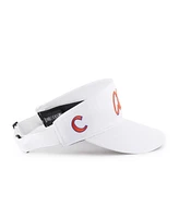 '47 Brand Men's White Clemson Tigers Melbourne Brrr Adjustable Visor Hat