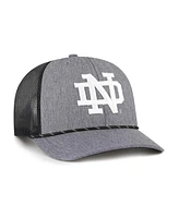 '47 Brand Men's Gray Notre Dame Fighting Irish Carbon Rope Adjustable Hat