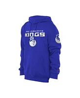 New Era Men's Blue Sacramento Kings 2024/25 City Edition Chenille Heavyweight Pullover Hoodie