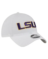 New Era Men's White Lsu Tigers Active Ripstop 9TWENTY Adjustable Hat