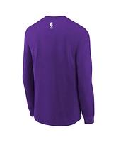 Nike Big Boys and Girls Purple Phoenix Suns 2024/25 City Edition Wordmark Performance Long Sleeve T-Shirt