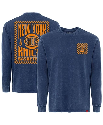 Sportiqe Men's Blue New York Knicks Bono Long Sleeve T-Shirt
