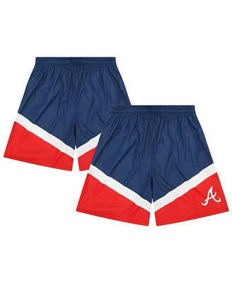 Foco Men's Navy/Red Atlanta Braves Color Blocked Shorts