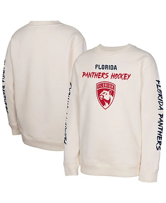 Outerstuff Big Boys and Girls Cream Florida Panthers Star Power Pullover Sweatshirt