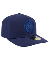 New Era Men's Navy Dallas Mavericks Colorpack A-Frame Pinch Front 59FIFTY Fitted Hat