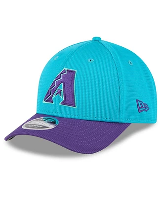 New Era Men's Teal/Purple Arizona Diamondbacks 2025 City Connect Batting Practice M-Crown 9FORTY Adjustable Hat