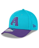 New Era Men's Teal/Purple Arizona Diamondbacks 2025 City Connect Batting Practice M-Crown 9FORTY Adjustable Hat