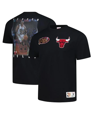 Mitchell & Ness Men's Black Scottie Pippen Chicago Bulls Hardwood Classics Nba Legends T-Shirt