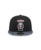 New Era Men's Black Fayetteville Woodpeckers Theme Nights 59FIFTY Fitted Hat