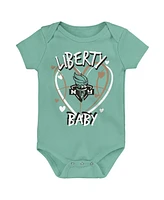 Outerstuff Newborn 3-Pack New York Liberty Slide Home Creeper Set