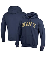 Champion Men's Navy Midshipmen Basic Arch Fleece Pullover Hoodie
