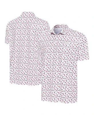 Antigua Men's White Atlanta Braves Independence Day Polo Shirt