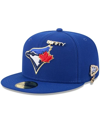 New Era Men's Royal Toronto Blue Jays 2025 59FIFTY Day Fitted with Pins Hat