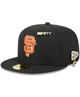 New Era Men's Black San Francisco Giants 2025 59FIFTY Day Fitted with Pins Hat