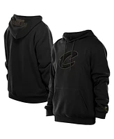 New Era Men's Black Cleveland Cavaliers Tonal Color Pop Premium Pullover Hoodie